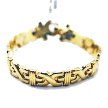Load image into Gallery viewer, 14KT Gold X-Link Bracelet