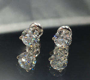 1.64 CTW Diamond Stud Earrings