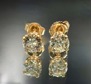 1.25 CTW Diamond Stud Earrings