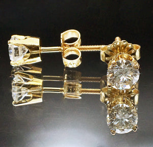 1.00 CTW Diamond Stud Earrings