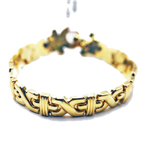 14KT Gold X-Link Bracelet