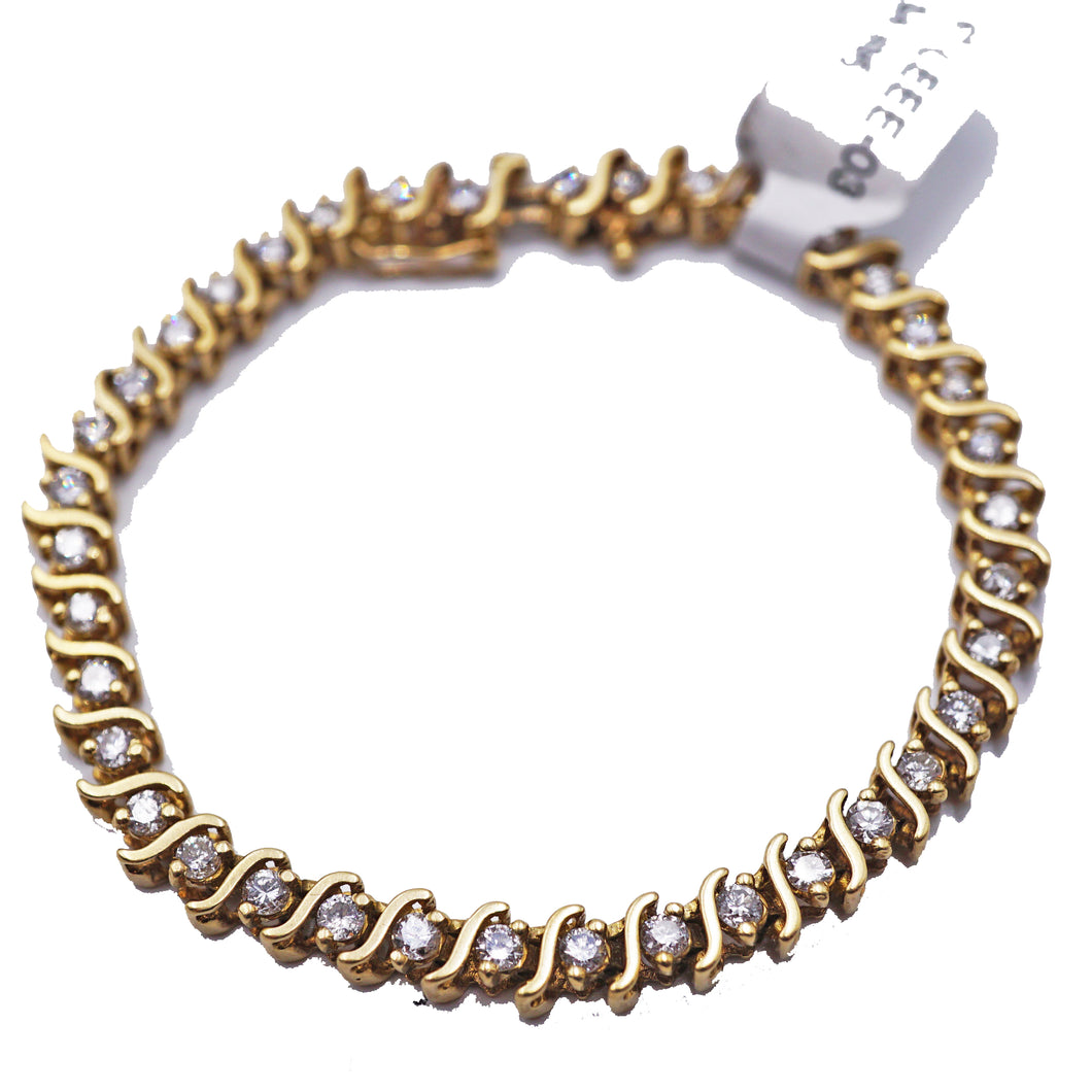 S- Link Diamond Tennis Bracelet 3CTW