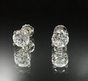 2.50 CTW Diamond Stud Earrings