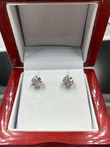 1.64 CTW Diamond Stud Earrings
