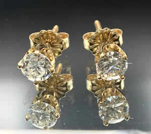 1.00 CTW Diamond Stud Earrings