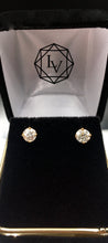 Load image into Gallery viewer, .90 CTW 14 KT YG Diamond Stud Earrings