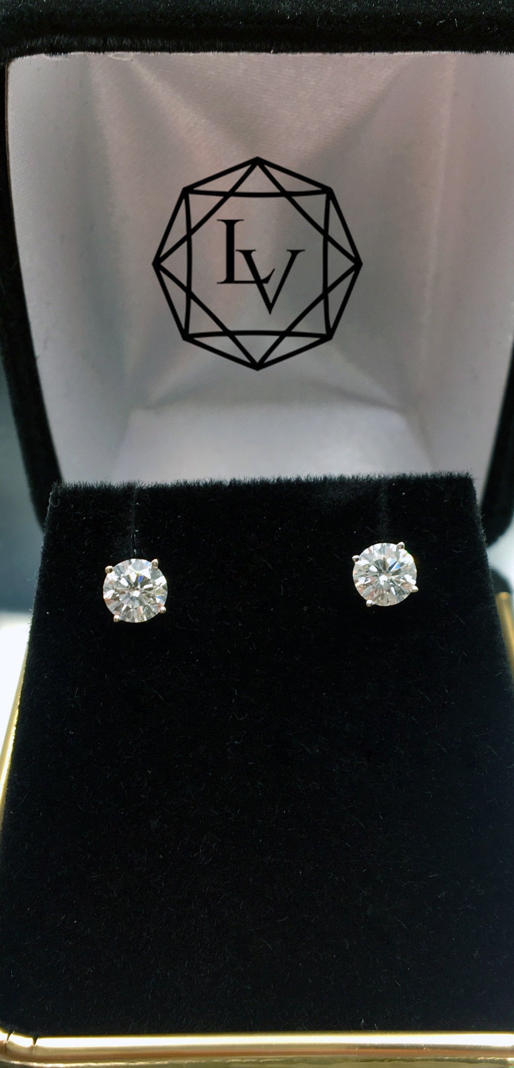 .75 CTW VS/G 14 KT WG Diamond Stud Earrings